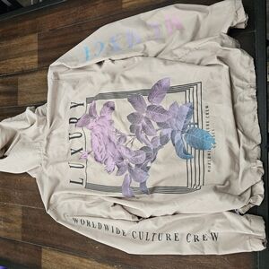 Luxury Graphic Hoodie with Floral Design